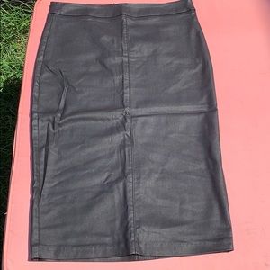 Vegan Leather Pencil Skirt